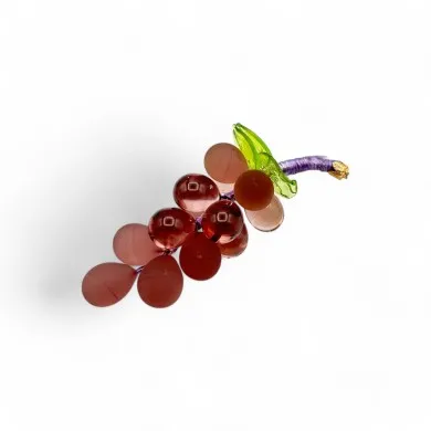 VIGNA | Grappolo d'uva 14 Chicchi | Ametista scuro | Murano-Store