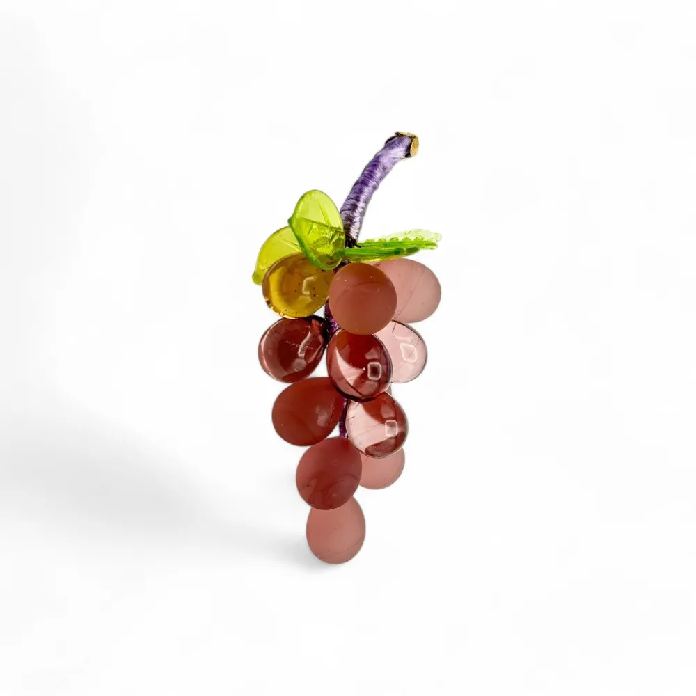 VIGNA | Grappolo d'uva 14 Chicchi | Ametista scuro | Murano-Store