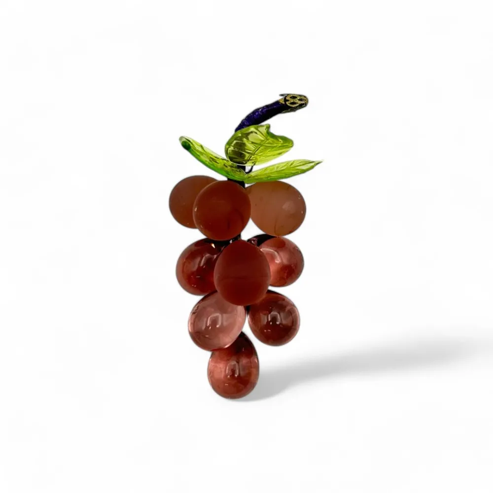 VIGNA | Grappolo d'uva 9 Chicchi | Ametista scuro | Murano-Store