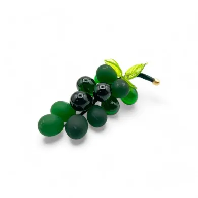 VIGNA | Grappolo d'uva 14 Chicchi Verde scuro | Murano-Store