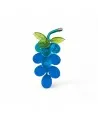 VIGNA | Grappolo d'uva 9 Chicchi | Azzurro satinato | Murano-Store