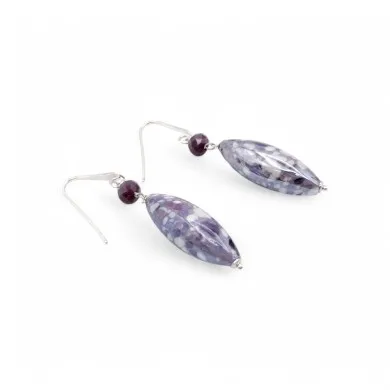 MONET | Anhänger Ohrringe Lila | Murano-Store