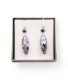 MONET | Anhänger Ohrringe Lila | Murano-Store