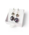 BOURGEOIS | Boucles d'oreilles avec pendentif améthyste | Murano-Store