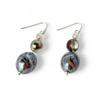BOURGEOIS | Ohrringe mit Amethyst-Anhänger | Murano-Store