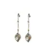 REMBRANDT | Brincos de pérolas em aventurina | Murano-Store