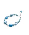 MONET | Bracelet avec perles aigue-marine | Murano-Store