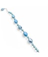 MONET | Bracelet avec perles aigue-marine | Murano-Store