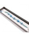 MONET | Bracelet avec perles aigue-marine | Murano-Store