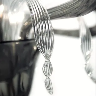 JOSE' | Candelabro moderno | Cinzento fumado | Murano-Store