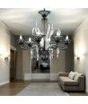 JOSE' | Candelabro moderno | Cinzento fumado | Murano-Store