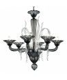 JOSE' | Candelabro moderno | Cinzento fumado | Murano-Store