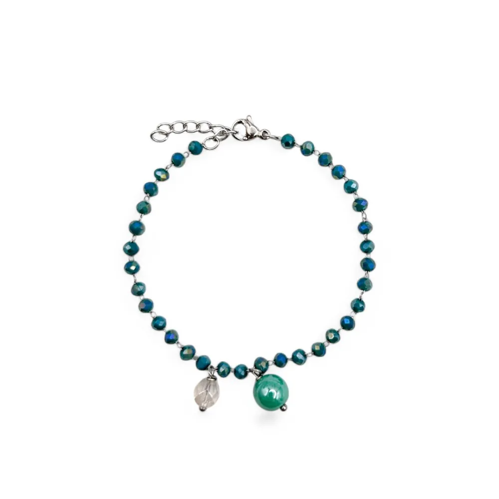 GIOIA | Bracelet avec perles brillantes | Murano-Store