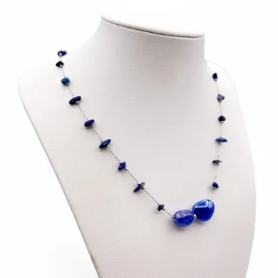 LIGHT | Glue with silver chain | Murano-Store