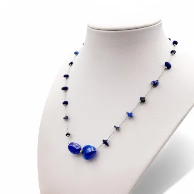 LUCE | Colla con catenina in argento | Murano-Store