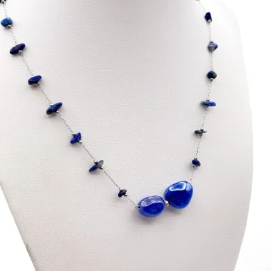 LUCE | Colla con catenina in argento | Murano-Store