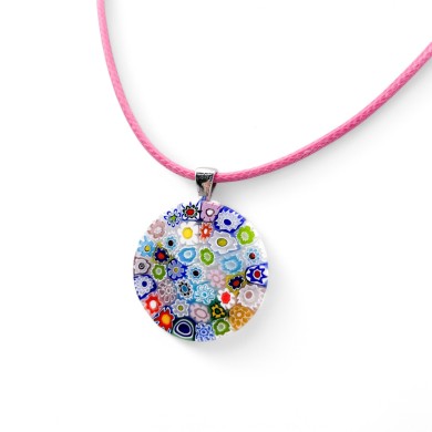 LUNIKA | Colgante Murrina Multicolor | Murano-Store