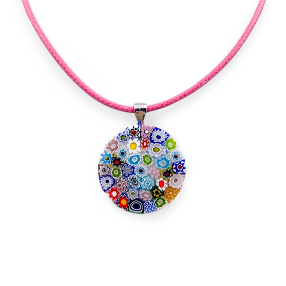 LUNIKA | Colgante Murrina Multicolor | Murano-Store