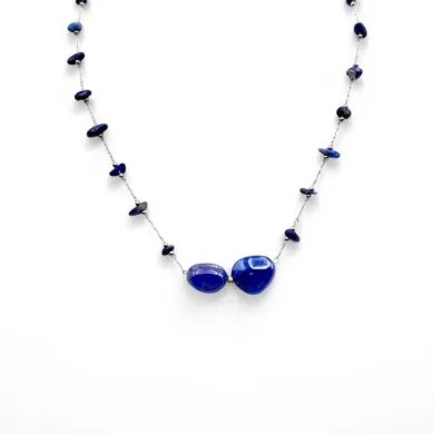 LUZ | Pegamento con cadena de plata | Murano-Store