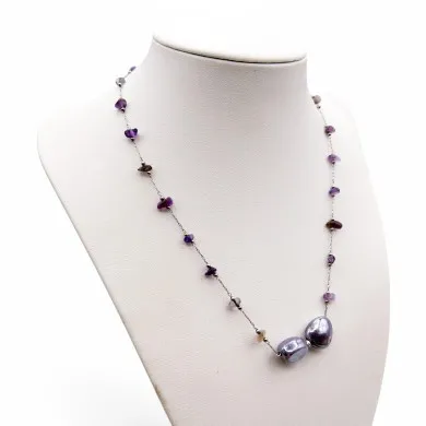 LUCE | Colla con catenina in argento | Murano-Store