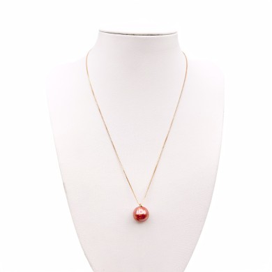 ASHLEY | Collana in Argento con perla in vetro | Murano-Store