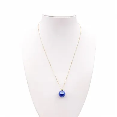 ASHLEY | Silver Necklace with Glass Bead | Murano-Store