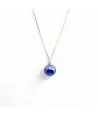 ASHLEY | Silver Necklace with Glass Bead | Murano-Store