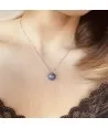 ASHLEY | Silber Halskette mit Glasperle | Murano-Store