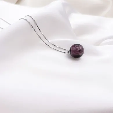 ASHLEY | Collier argent et perle de verre | Murano-Store