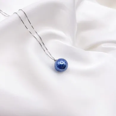 ASHLEY | Collier argent et perle de verre | Murano-Store