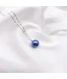 ASHLEY | Silver Necklace with Glass Bead | Murano-Store
