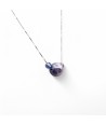 ASHLEY | Collier argent et perle de verre | Murano-Store