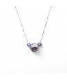 ASHLEY | Collier argent et perle de verre | Murano-Store