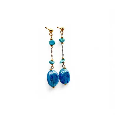 LIGHT | Tropfenohrringe mit Golddetails | Murano-Store