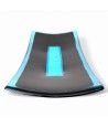 LUCE | Tablett mit Blattsilber Schwarz und Aquamarin | Murano-Store