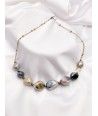 REMBRANDT | Collana di perle beige e catenina | Murano-Store