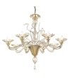 REGALE | Klassischer Kronleuchter mit floralen Schalen | Murano-Store