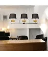 SAVVA | Sospensione con Paralumi e vetro Ambra | Murano-Store