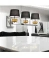 SAVVA | Sospensione con Paralumi e vetro Ambra | Murano-Store