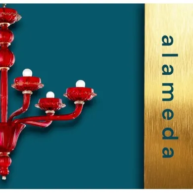 ALAMEDA | Lampadari Contemporanei | Vetro Rosso | Murano-Store