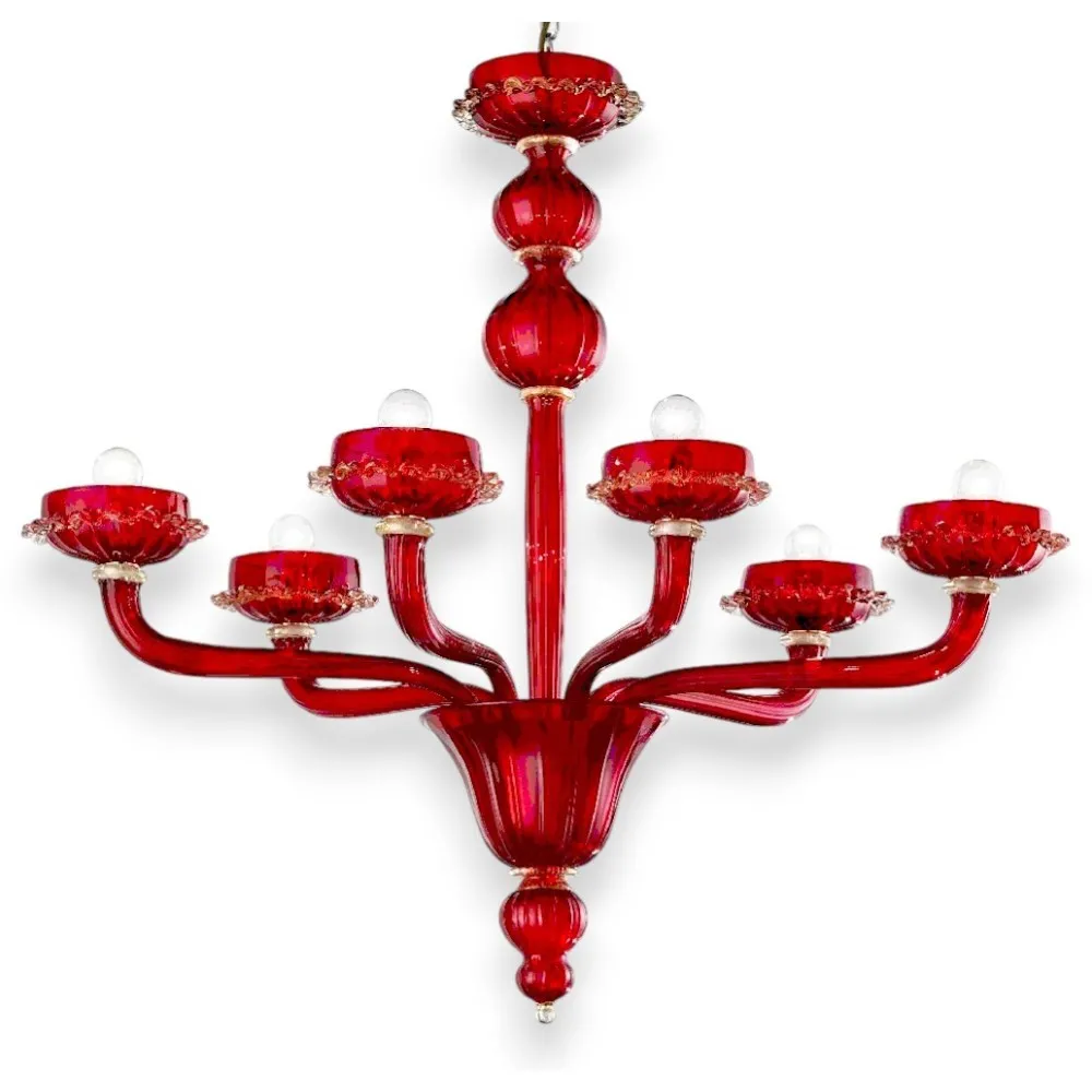 ALAMEDA | Lampadari Contemporanei | Vetro Rosso | Murano-Store