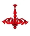 GIULY | Lampadario Moderno in vetro Rosso | Murano-Store