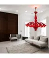 GIULY | Lampadario Moderno in vetro Rosso | Murano-Store