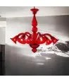 GIULY | Lampadario Moderno in vetro Rosso | Murano-Store