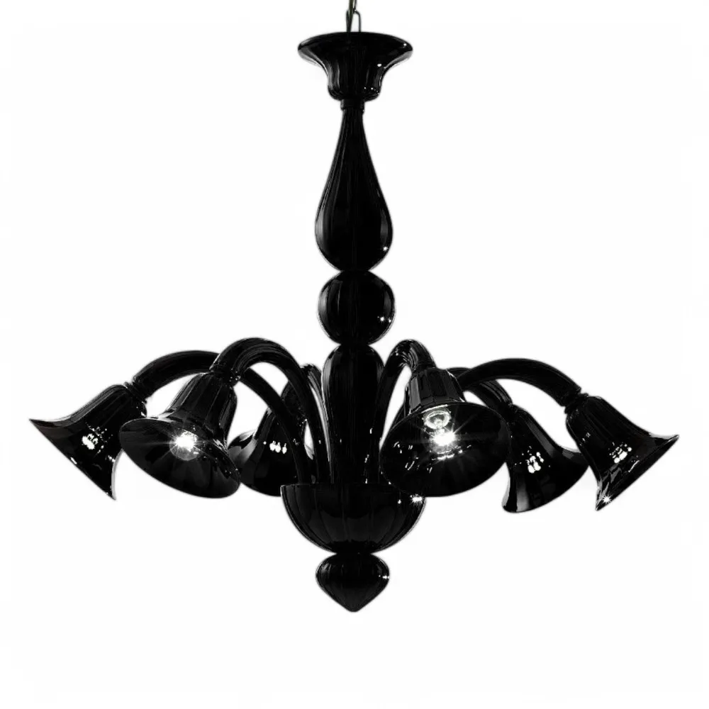 Giuly | Lustre moderno | Preto Pastel | Murano-Store