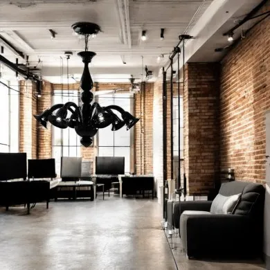 Giuly | Lustre moderno | Preto Pastel | Murano-Store