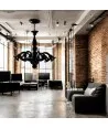 Giuly | Lustre moderno | Preto Pastel | Murano-Store
