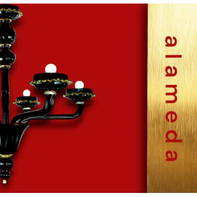 ALAMEDA | Lampadario in Pasta di Vetro Nero | Murano-Store