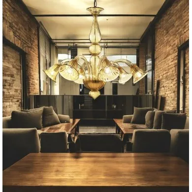 GIULY | Araña de diseño Ambra | Murano-Store