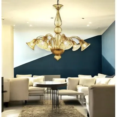 GIULY | Araña de diseño Ambra | Murano-Store